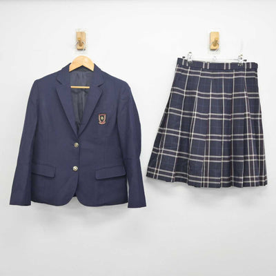 【中古】広島県 清水ヶ丘高等学校 女子制服 2点 (ブレザー・スカート) sf079694