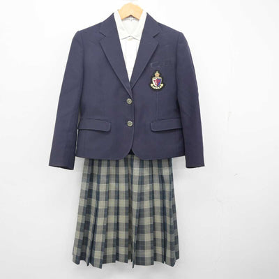 【中古】京都府 広野中学校 女子制服 3点 (ブレザー・シャツ・スカート) sf079706