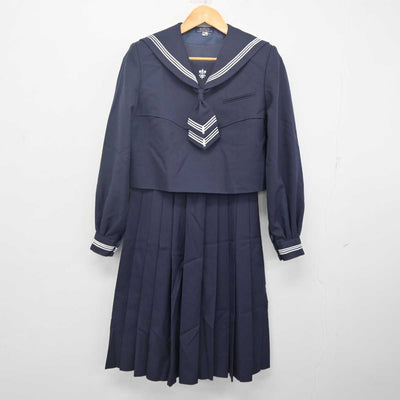 【中古】熊本県 八代白百合学園高等学校 女子制服 3点 (セーラー服・ジャンパースカート) sf079709