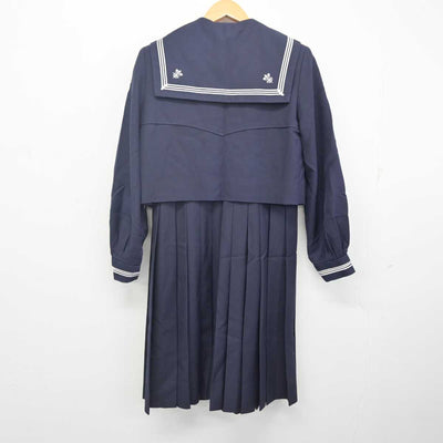 【中古】熊本県 八代白百合学園高等学校 女子制服 3点 (セーラー服・ジャンパースカート) sf079710