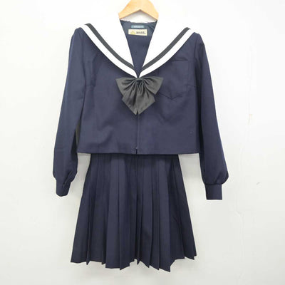 【中古】愛知県 名古屋西高等学校 女子制服 5点 (セーラー服・スカート・スカート) sf079717