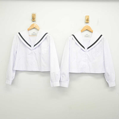 【中古】愛知県 名古屋西高等学校 女子制服 3点 (セーラー服・スカート) sf079718