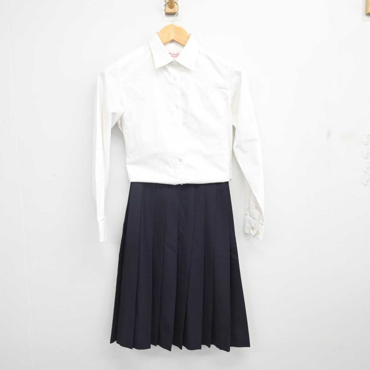 【中古】東京都 東京家政大学附属女子中学校・高等学校 女子制服 3点 (シャツ・スカート) sf079727