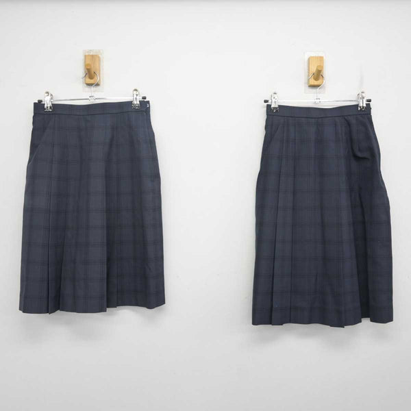 中古】秋田県 西目高等学校 女子制服 2点 (スカート・スカート