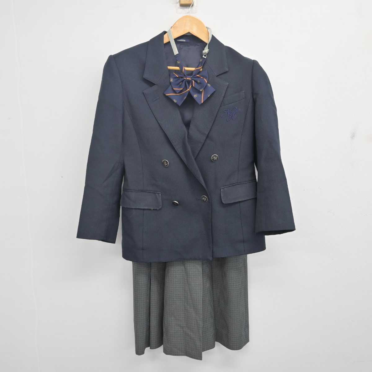 【中古】秋田県 仁賀保高等学校/旧制服 女子制服 3点 (ブレザー・スカート) sf079734