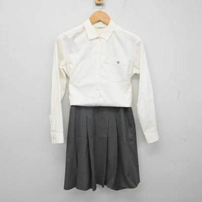 【中古】秋田県 仁賀保高等学校/旧制服 女子制服 2点 (シャツ・スカート) sf079737