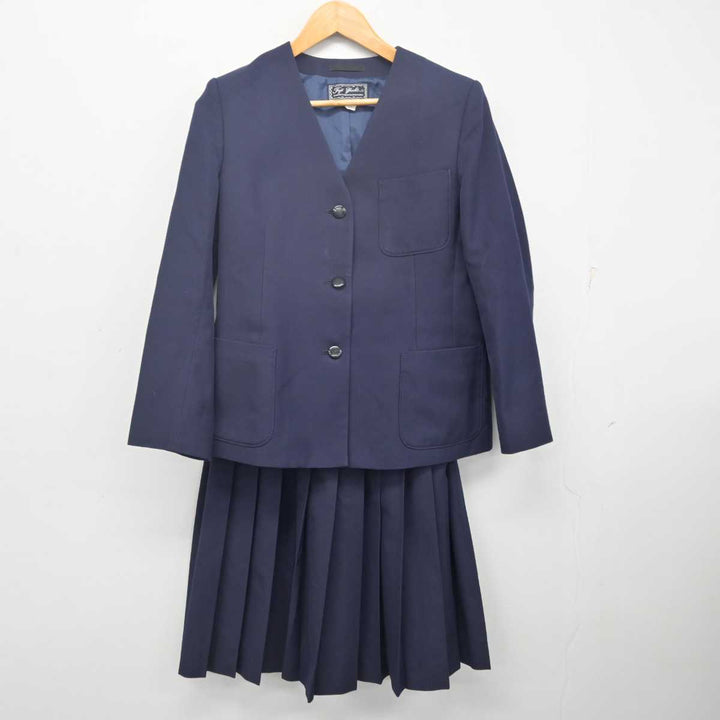 江戸川学園取手中学高等学校 指定コート 女子用ネイビー Sサイズ 中古制服】茨城県 江戸川学園取手中学校 女子制服 5点（ブレザー
