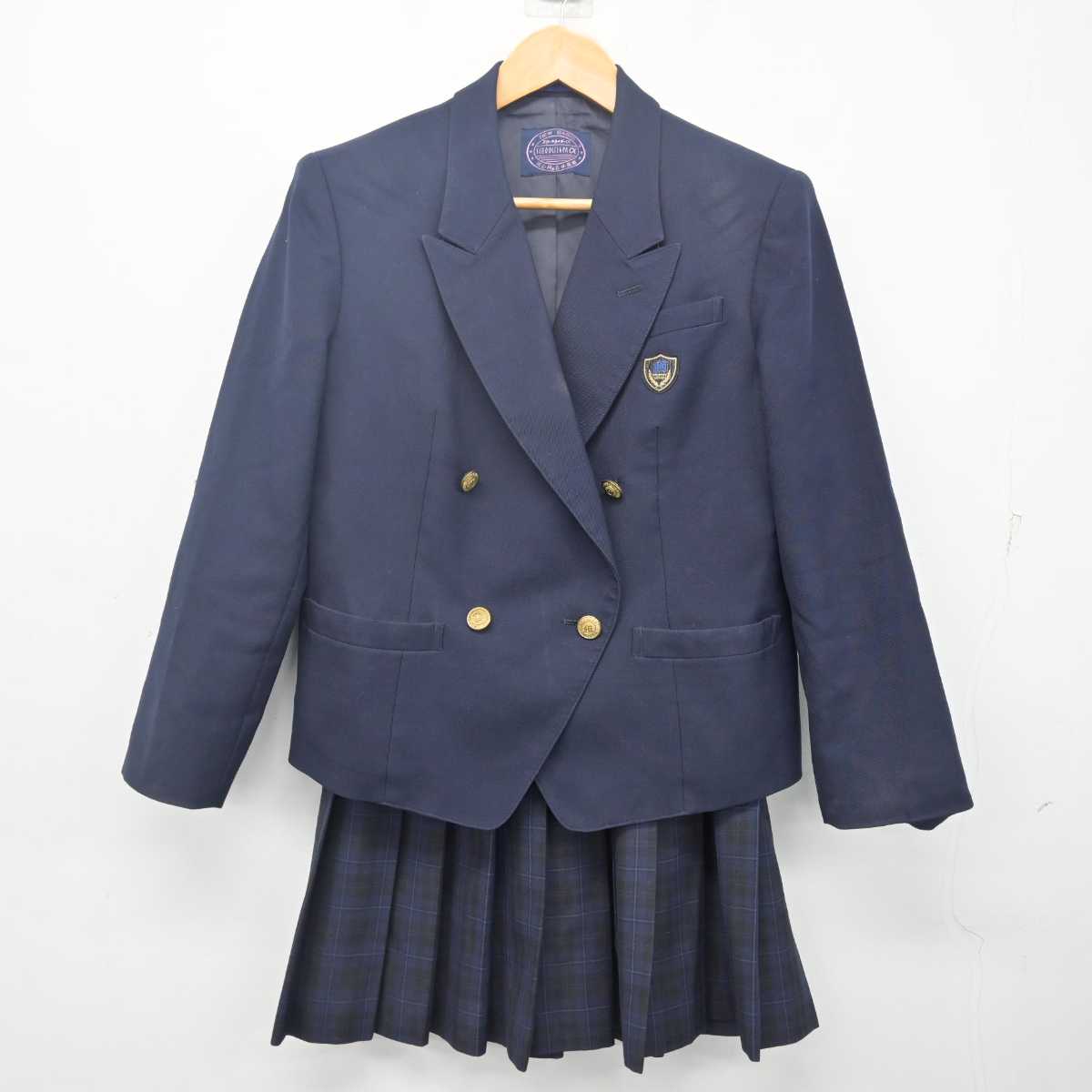 【中古】千葉県 幕張総合高等学校 女子制服 2点 (ブレザー・スカート) sf079800