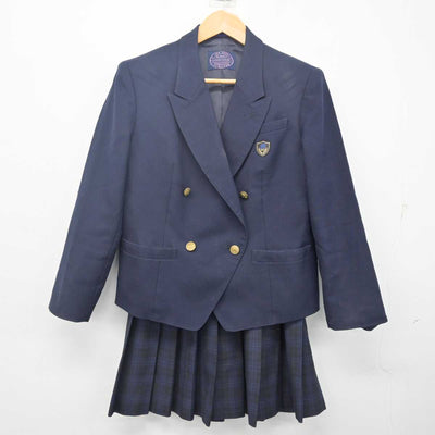 【中古】千葉県 幕張総合高等学校 女子制服 2点 (ブレザー・スカート) sf079800