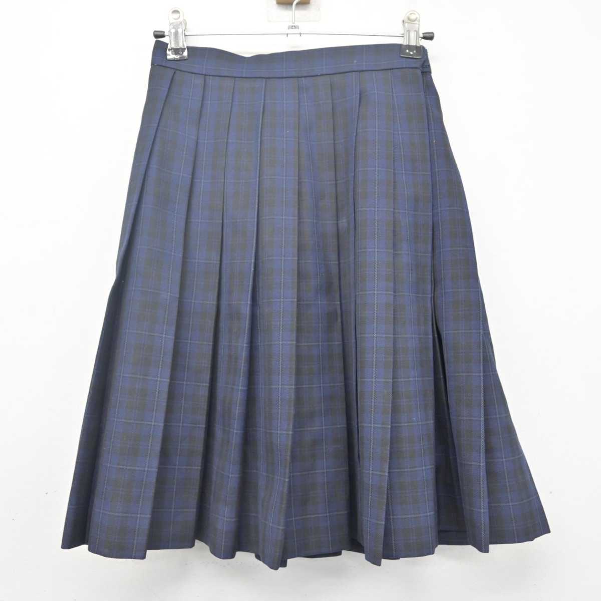 【中古】千葉県 幕張総合高等学校 女子制服 2点 (ブレザー・スカート) sf079800