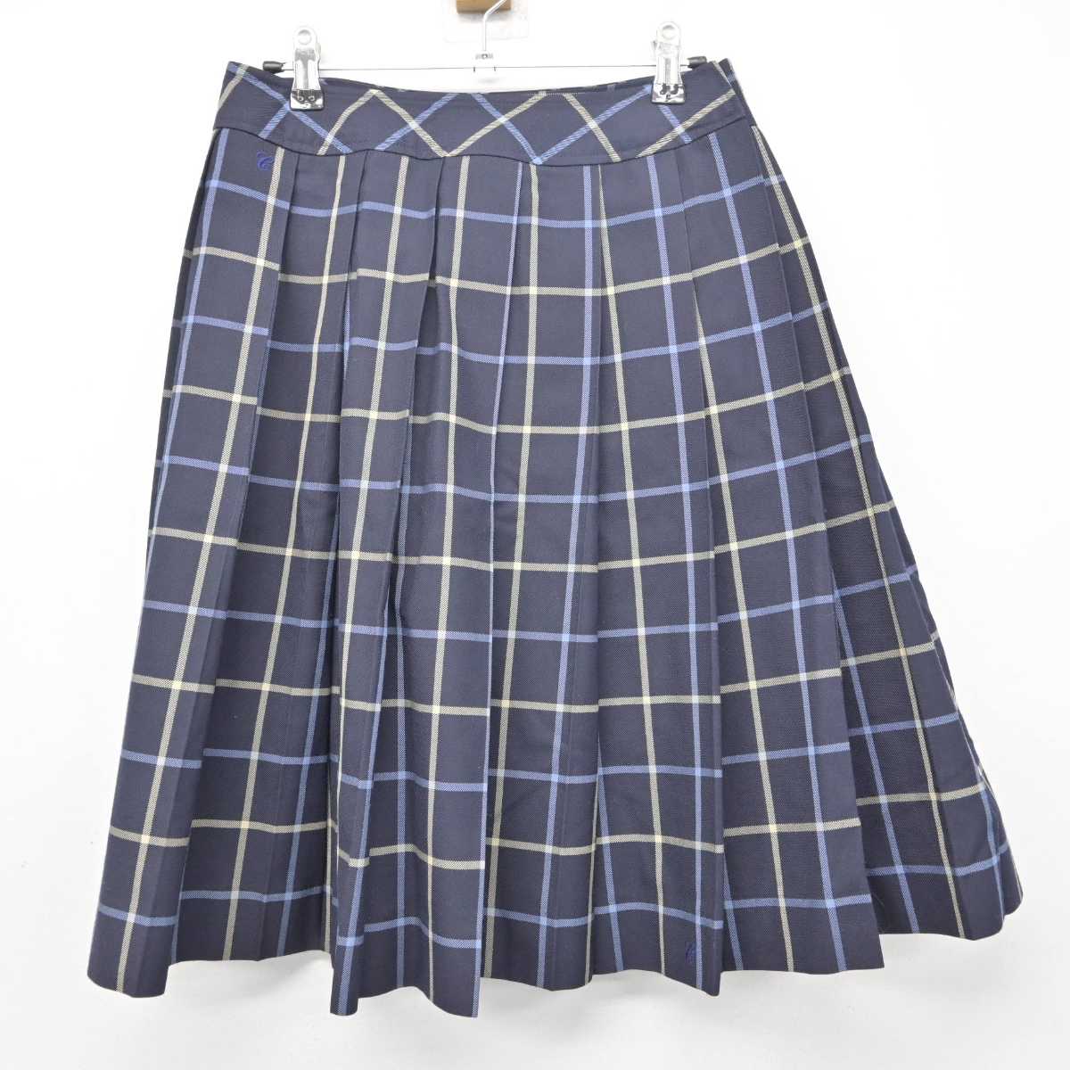 【中古】京都府 京都聖カタリナ高等学校 女子制服 3点 (ニット・スカート) sf079808