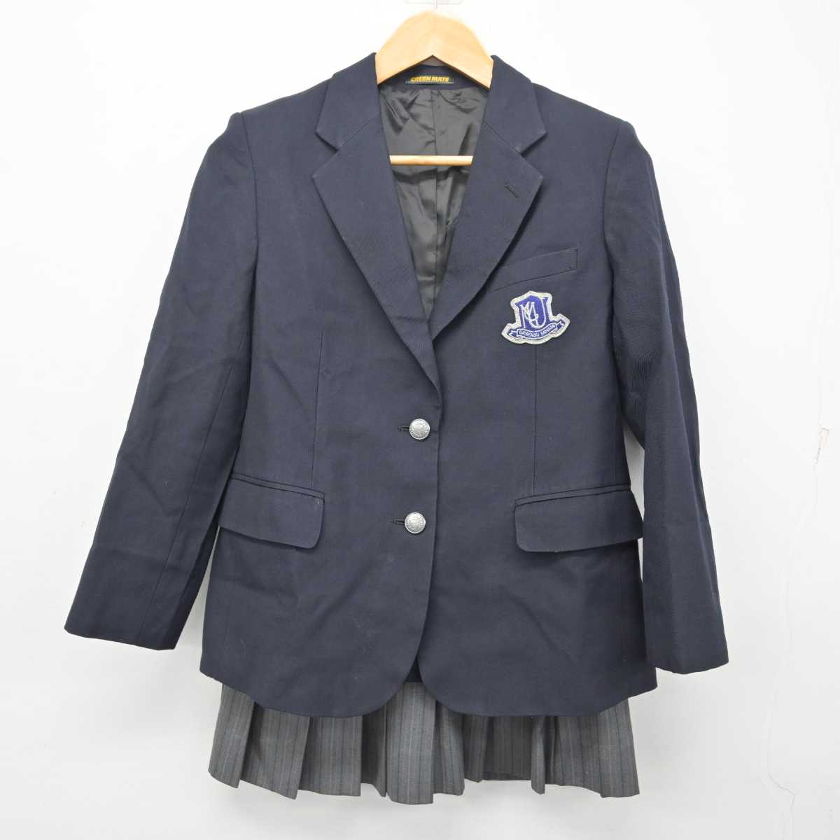 【中古】千葉県 浦安南高等学校 女子制服 2点 (ブレザー・スカート) sf079811