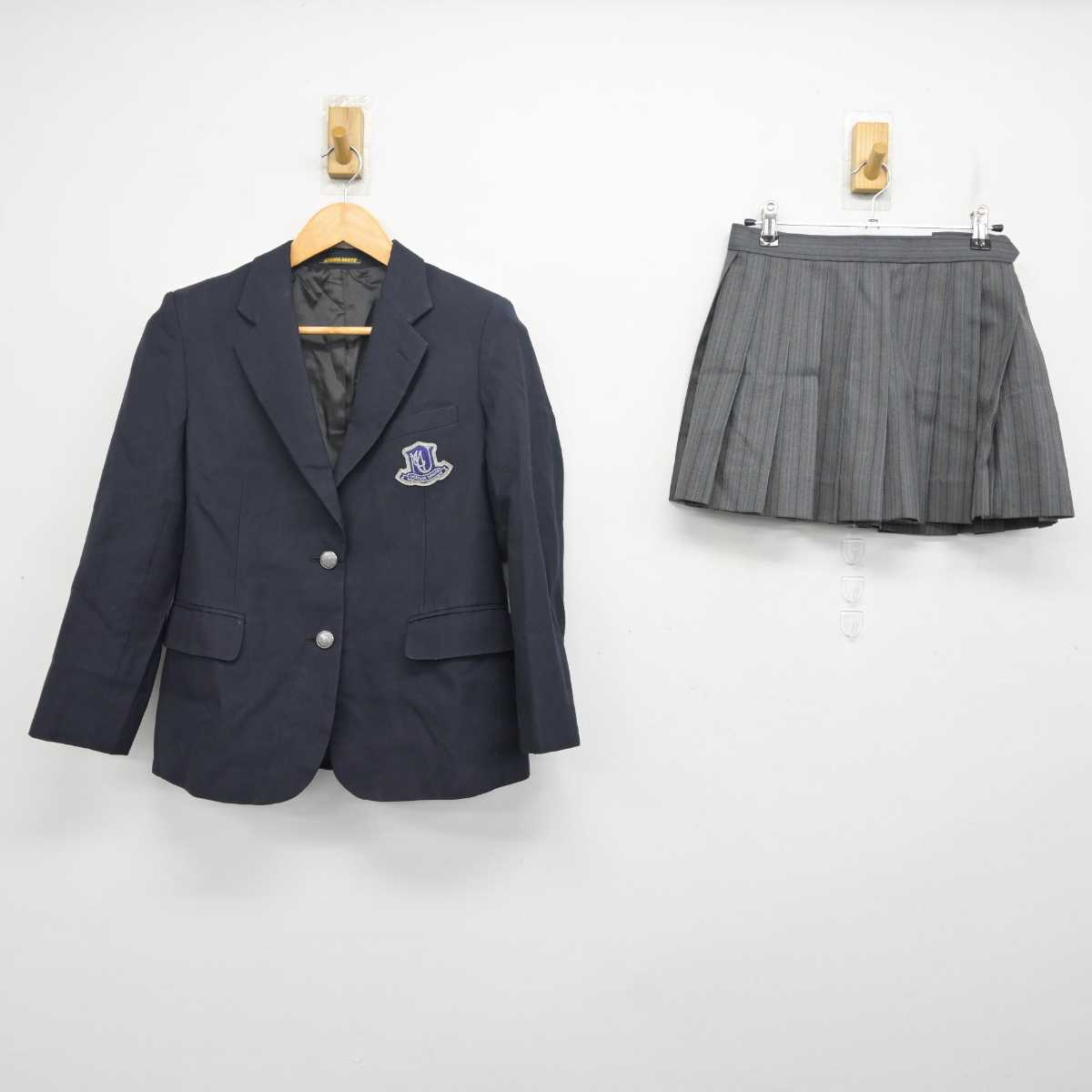 【中古】千葉県 浦安南高等学校 女子制服 2点 (ブレザー・スカート) sf079811