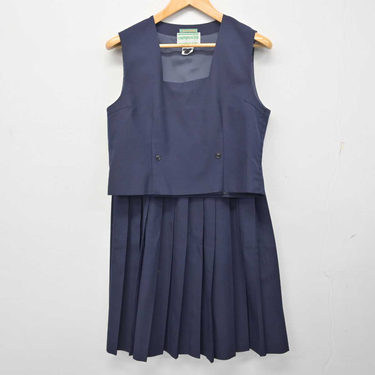 【中古】埼玉県 深谷市幡羅中学校 女子制服 5点 (ブレザー・ベスト・スカート) sf079821