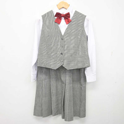 【中古】宮城県 八木山中学校 女子制服 6点 (ブレザー・ベスト・シャツ・スカート) sf079837