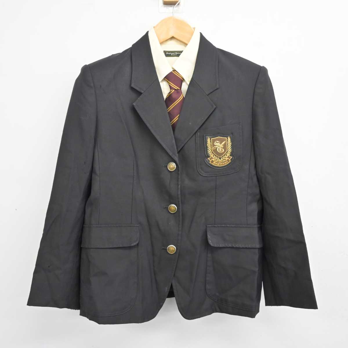 【中古】東京都 杉並学院高等学校 女子制服 3点 (ブレザー・シャツ) sf079848