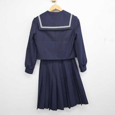 【中古】北海道 苫小牧市立啓明中学校 女子制服 3点 (セーラー服・スカート) sf079857