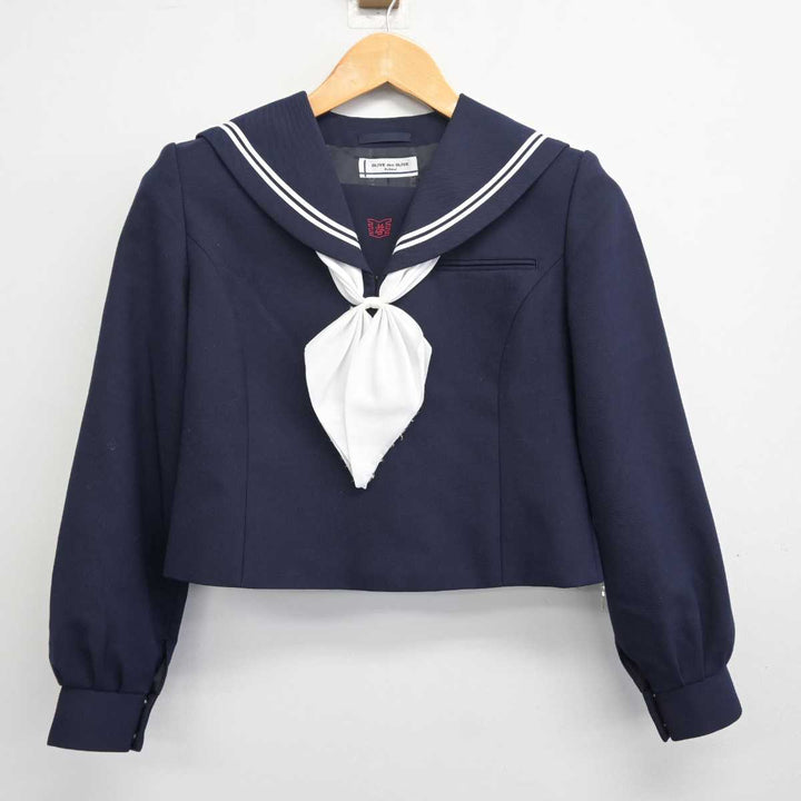 【中古】北海道 苫小牧市立啓明中学校 女子制服 3点 (セーラー服・スカート) sf079857