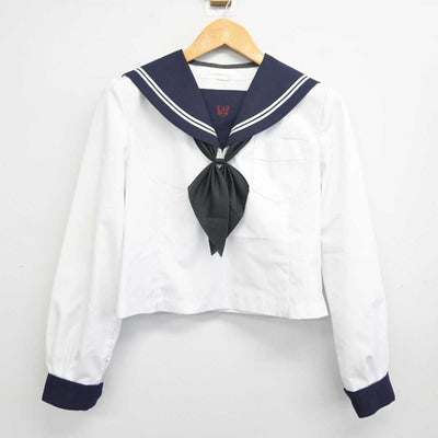 【中古】北海道 苫小牧市立啓明中学校 女子制服 3点 (セーラー服・スカート) sf079858