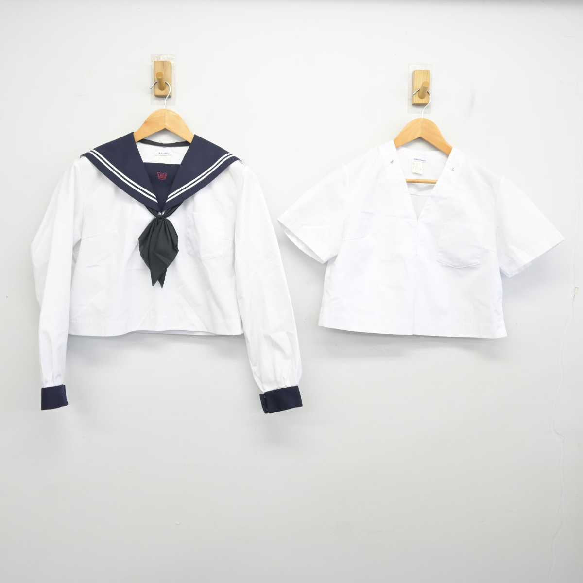 【中古】北海道 苫小牧市立啓明中学校 女子制服 3点 (セーラー服・セーラー服) sf079859