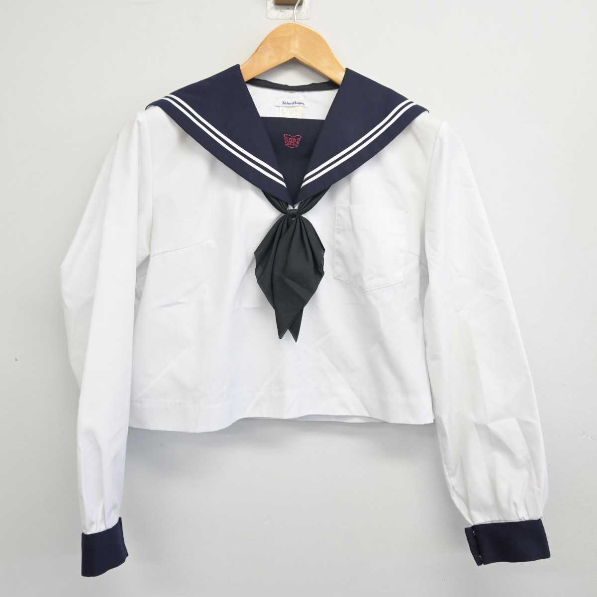 【中古】北海道 苫小牧市立啓明中学校 女子制服 3点 (セーラー服・セーラー服) sf079859