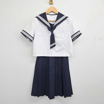 【中古】 学校名不明 女子制服 3点 (セーラー服・スカート) sf079865