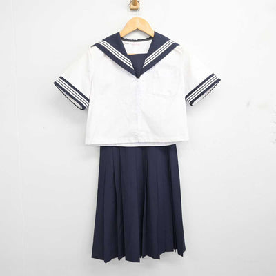 【中古】 学校名不明 女子制服 2点 (セーラー服・スカート) sf079867