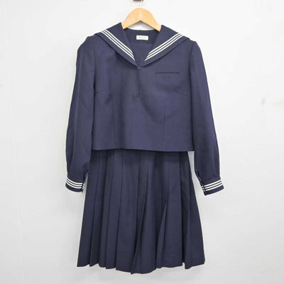 【中古】埼玉県 松山女子高等学校 女子制服 2点 (セーラー服・スカート) sf079874