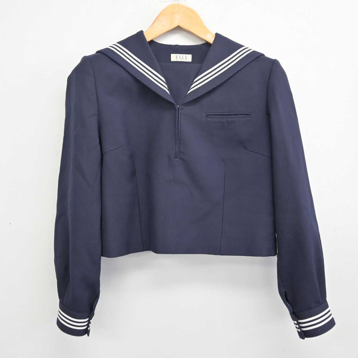 【中古】埼玉県 松山女子高等学校 女子制服 2点 (セーラー服・スカート) sf079874