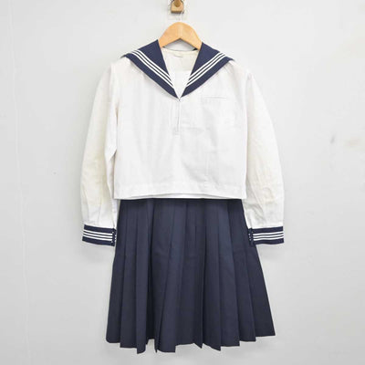 【中古】埼玉県 松山女子高等学校 女子制服 2点 (セーラー服・スカート) sf079875