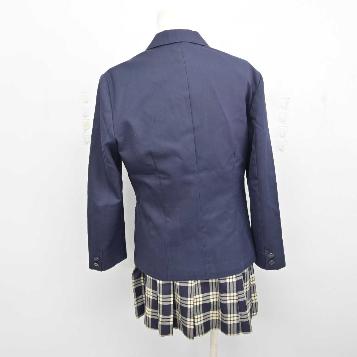 【中古】宮城県 聖和学園高等学校 女子制服 4点 (ブレザー・ベスト・シャツ・スカート) sf079896