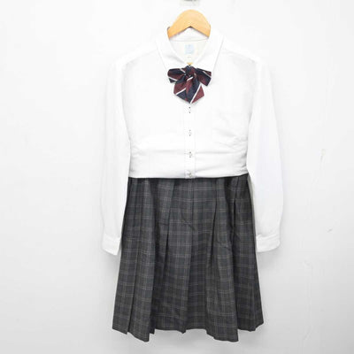 【中古】愛知県 安城農林高等学校 女子制服 4点 (ブレザー・シャツ・スカート) sf079917