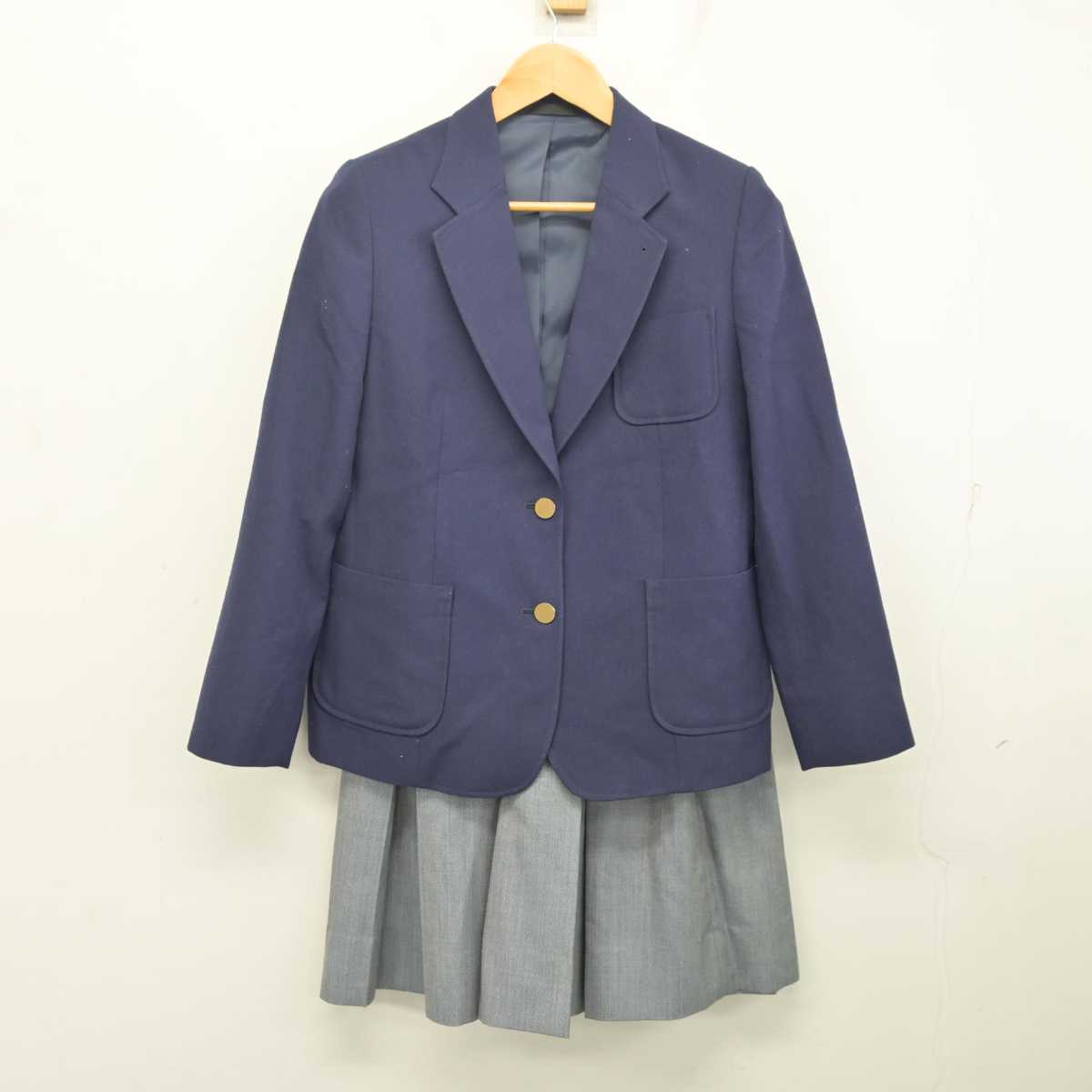 【中古】神奈川県 大清水中学校 女子制服 3点 (ブレザー・ベスト・スカート) sf079947