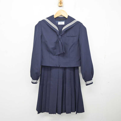 【中古】千葉県 金ケ作中学校 女子制服 2点 (セーラー服・スカート) sf079948