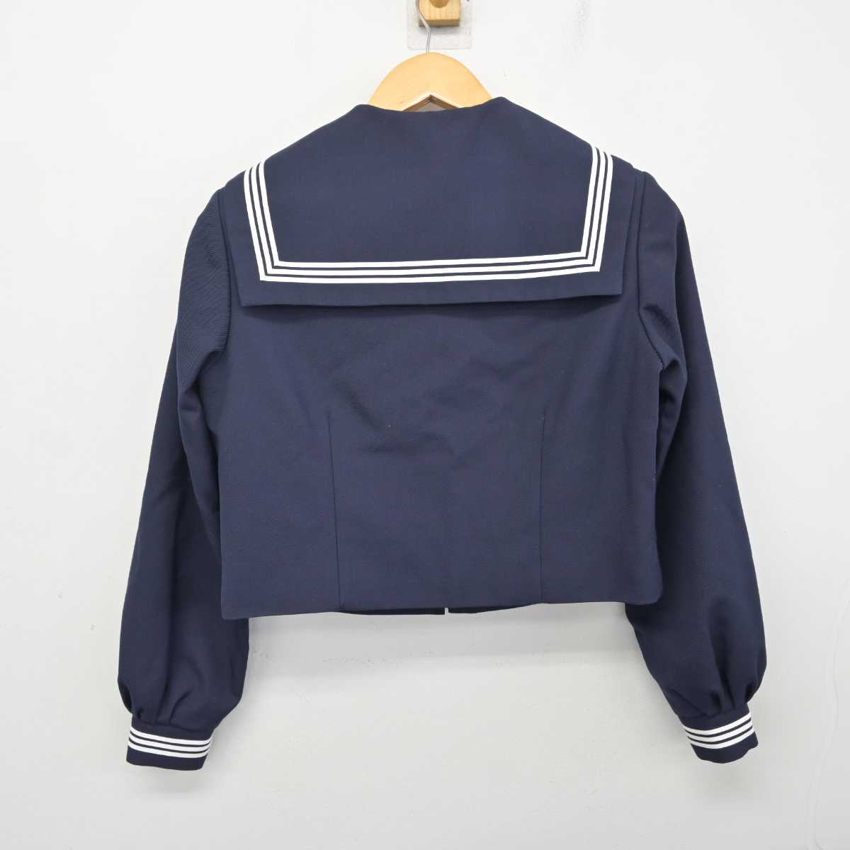 【中古】千葉県 金ケ作中学校 女子制服 2点 (セーラー服・スカート) sf079948