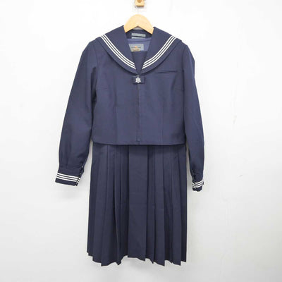 【中古】埼玉県  川口市立西中学校 女子制服 2点 (セーラー服・ジャンパースカート) sf079949