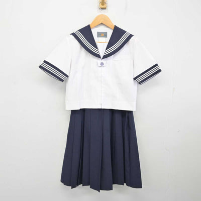 【中古】埼玉県 川口市立西中学校 女子制服 2点 (セーラー服・スカート) sf079950