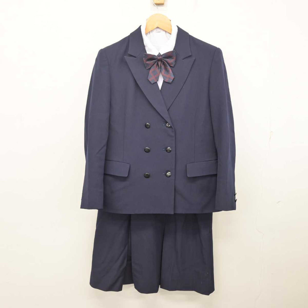 【中古】兵庫県 琴丘高等学校 女子制服 5点 (ブレザー・ベスト・シャツ・スカート) sf079954