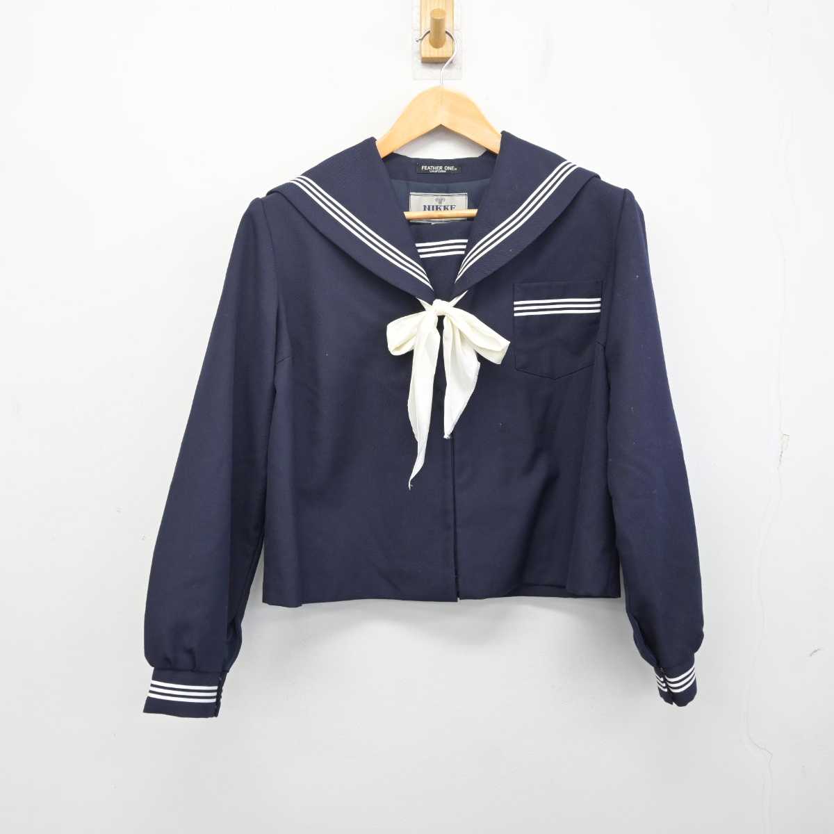 【中古】富山県 速星中学校 女子制服 4点 (セーラー服・セーラー服) sf079964