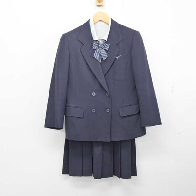 【中古】富山県 八尾高等学校 女子制服 4点 (ブレザー・シャツ・スカート) sf079965