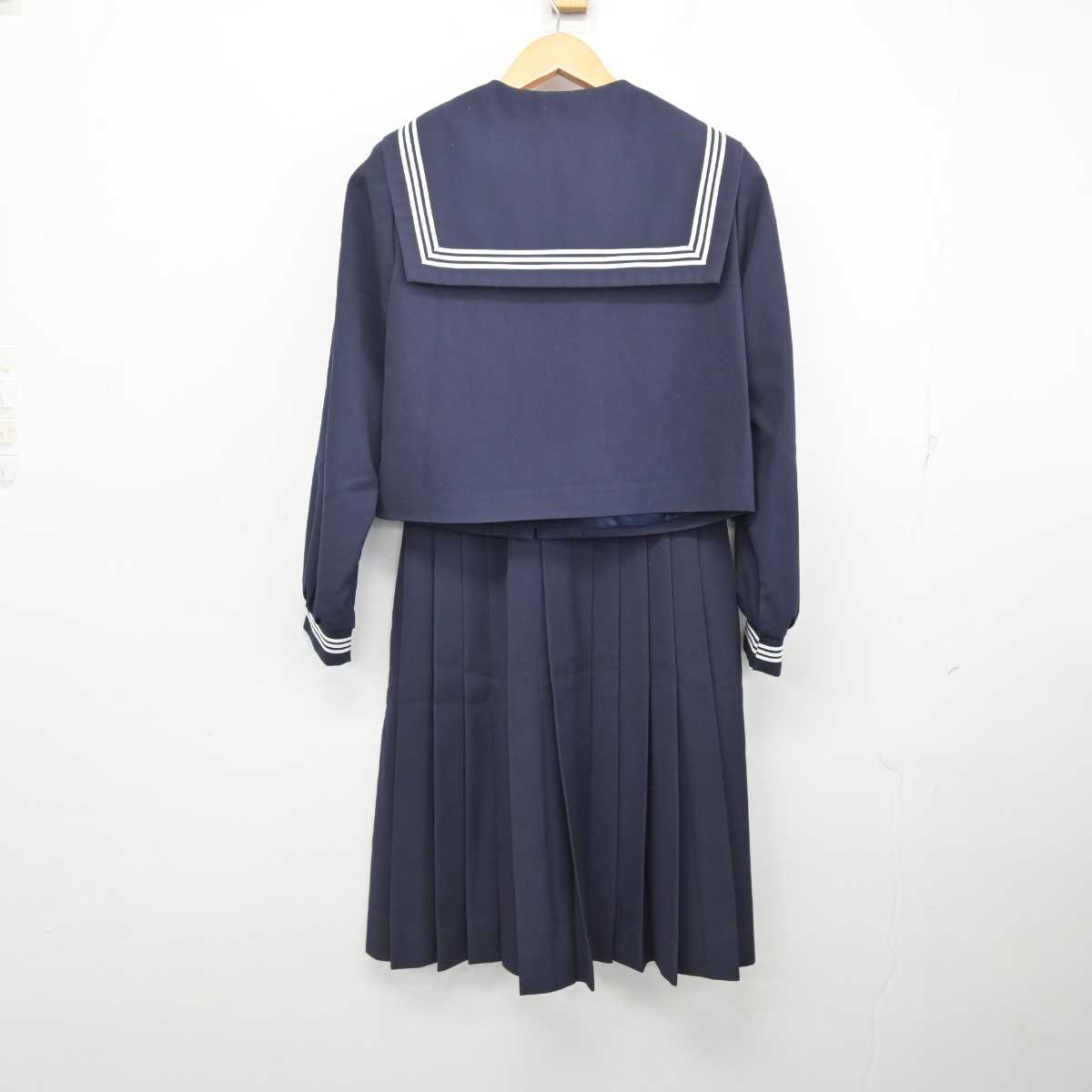 【中古】静岡県 浜松市立入野中学校 女子制服 3点 (セーラー服・スカート) sf079969