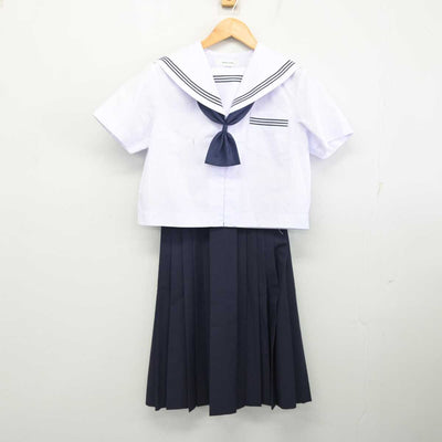 【中古】静岡県 浜松市立入野中学校 女子制服 4点 (セーラー服・スカート) sf079970