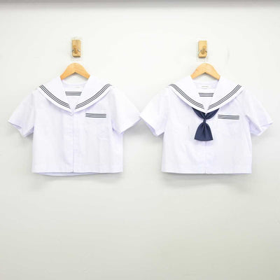 【中古】静岡県 浜松市立入野中学校 女子制服 4点 (セーラー服・スカート) sf079970