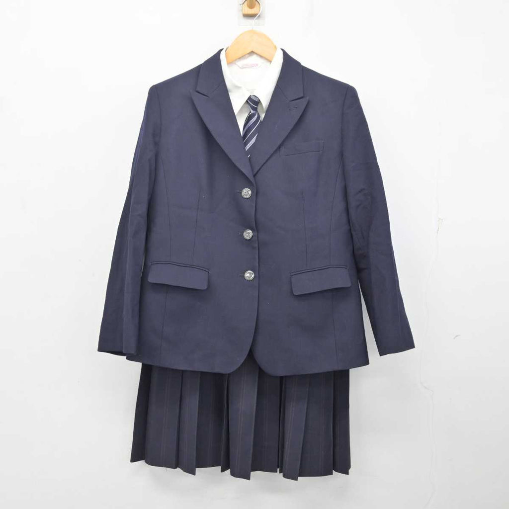 【中古】東京都 大妻中野高等学校 女子制服 4点 (ブレザー・シャツ・スカート) sf079980