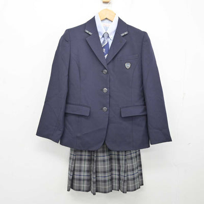 【中古】大阪府 槻の木高等学校 女子制服 4点 (ブレザー・シャツ・スカート) sf079985