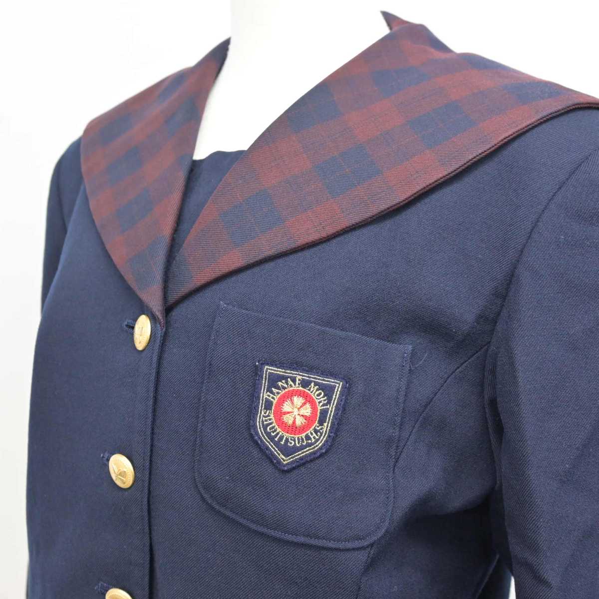 【中古】岡山県 就実中学校 女子制服 2点 (ブレザー・スカート) sf079994