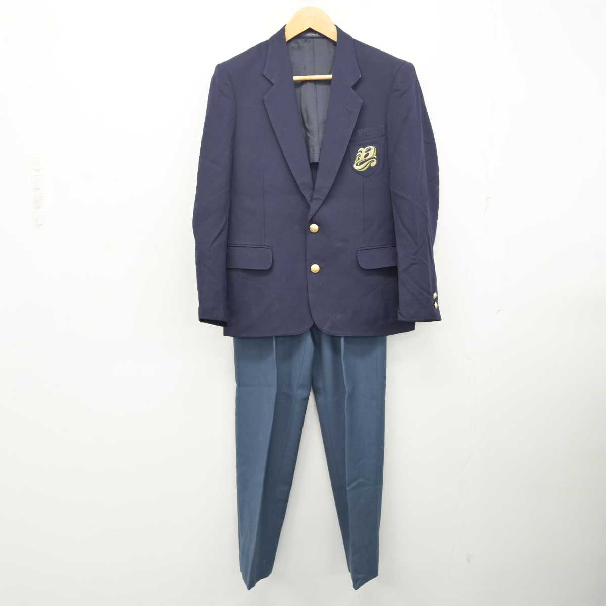 【中古】奈良県 橿原市立八木中学校 男子制服 2点 (ブレザー・ズボン) sf080004