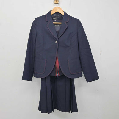 【中古】広島県 広島女学院中学校 女子制服 3点 (ブレザー・ニット・ジャンパースカート) sf080008