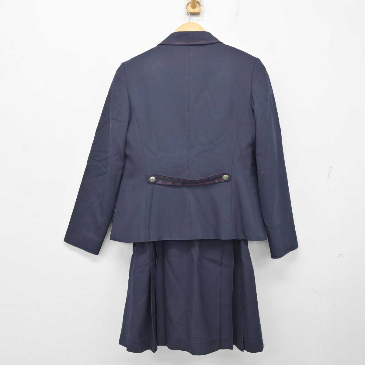 【中古】広島県 広島女学院中学校 女子制服 3点 (ブレザー・ニット・ジャンパースカート) sf080008