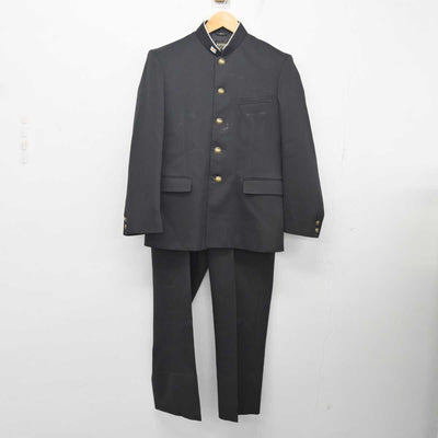 【中古】岩手県 奥州市立水沢中学校 男子制服 2点 (学ラン・ズボン) sf080021